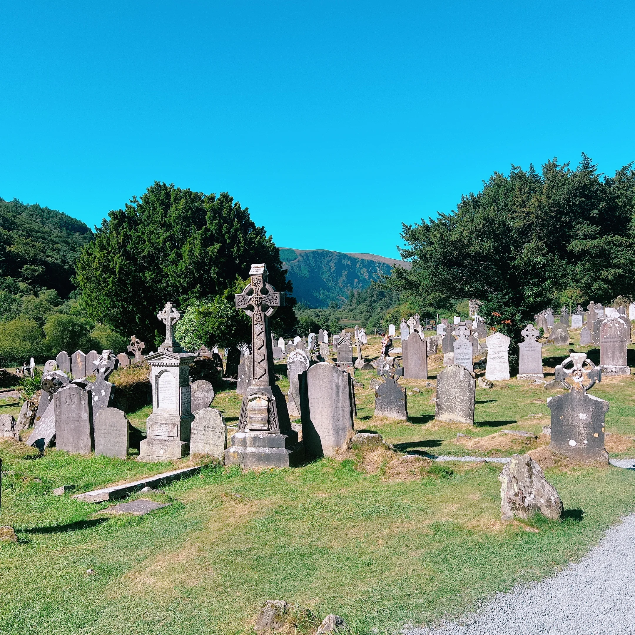 Monastic ruins at Glendalough, County Wicklow, Ireland